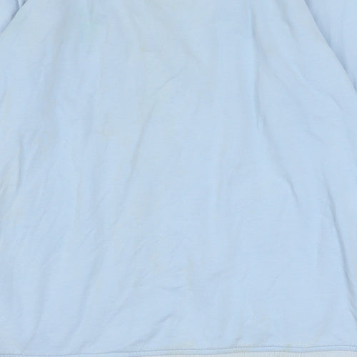Reebok Women's Blue Track Jacket Size 16 Full Zip Cotton Blend
