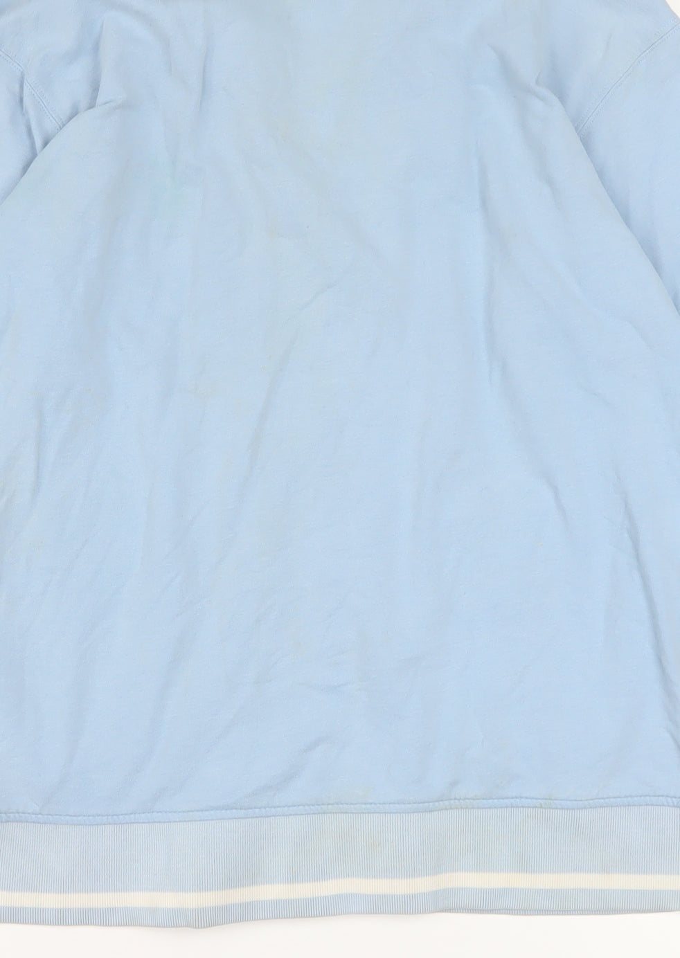 Reebok Women's Blue Track Jacket Size 16 Full Zip Cotton Blend