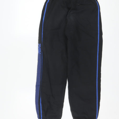 Nike Boys Black Jogger Trousers 10-12 Years Lightweight Polyester Sportswear
