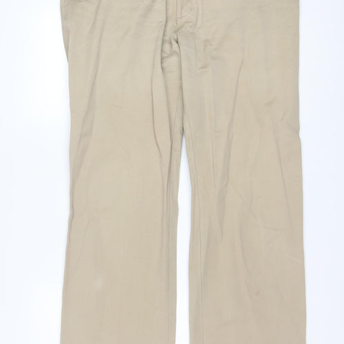 U.S. Polo Assn. Men’s Beige Chino Trousers 44in Waist Cotton