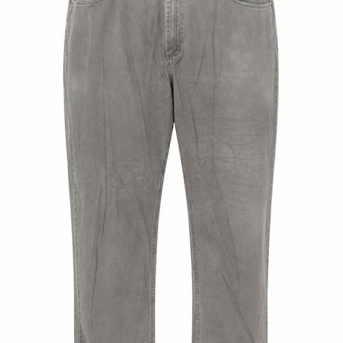 Wrangler Men's Grey Straight Fit Jeans 40x32 100% Cotton