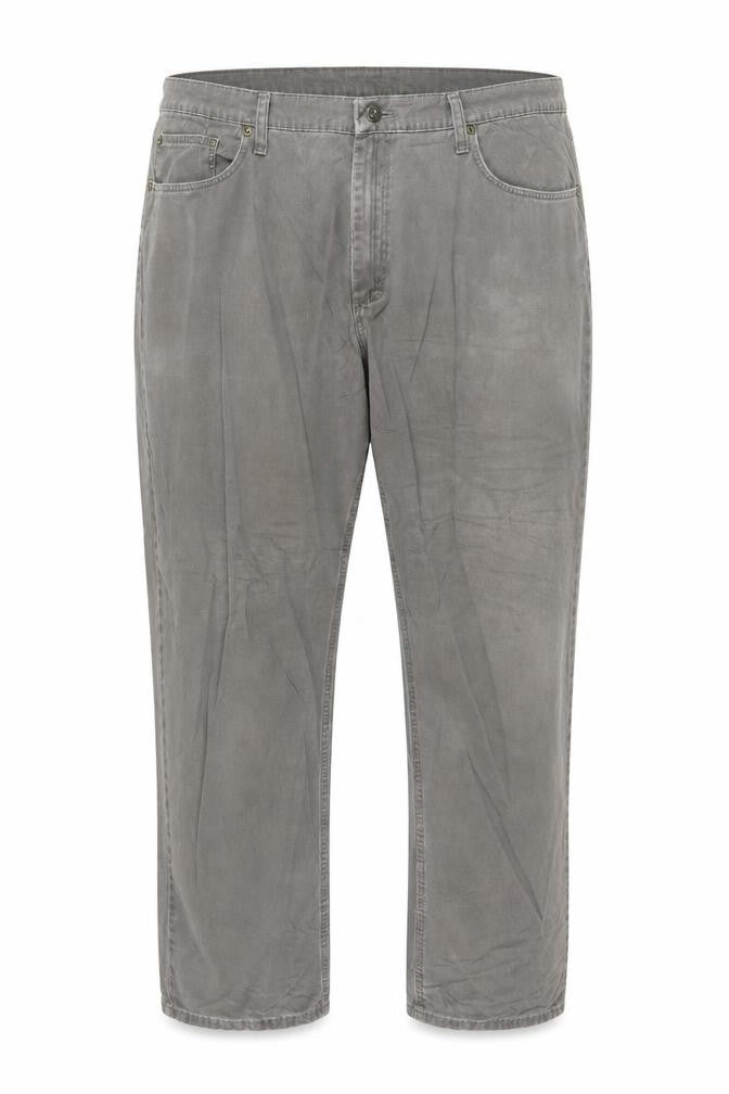 Wrangler Men's Grey Straight Fit Jeans 40x32 100% Cotton