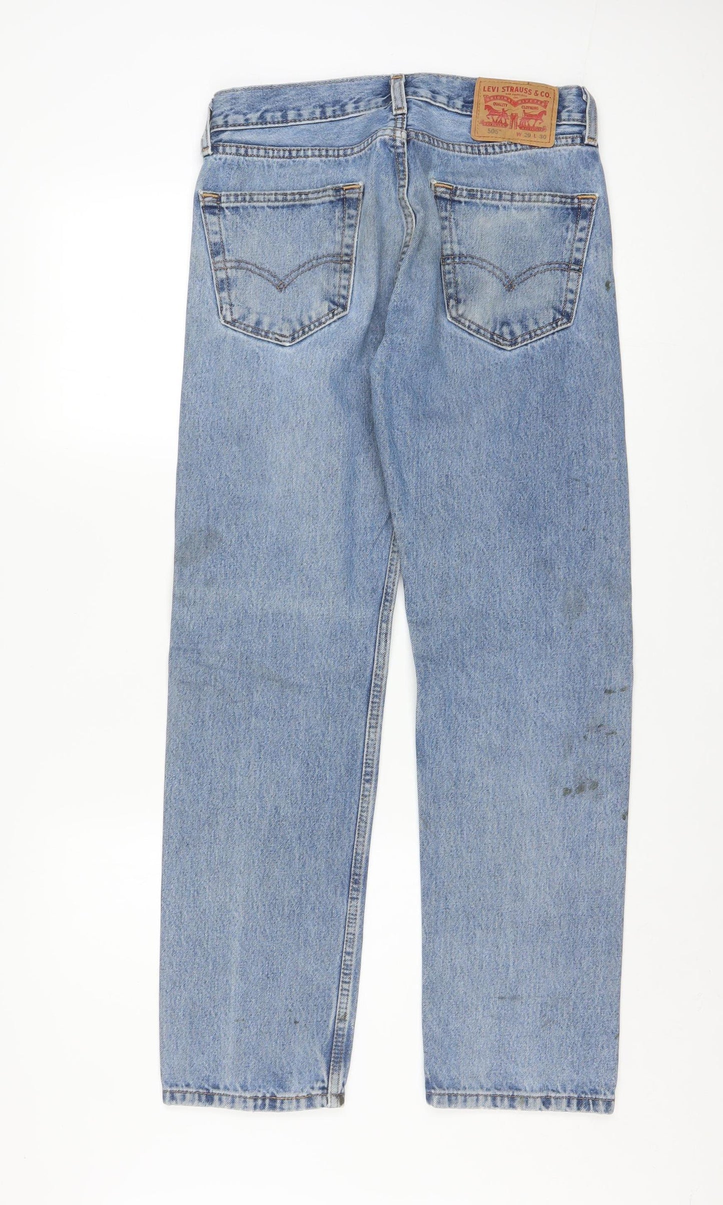 Levi Strauss Women’s Blue Straight Leg 505 Jeans Size 10