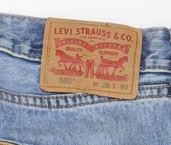 Levi Strauss Women’s Blue Straight Leg 505 Jeans Size 10