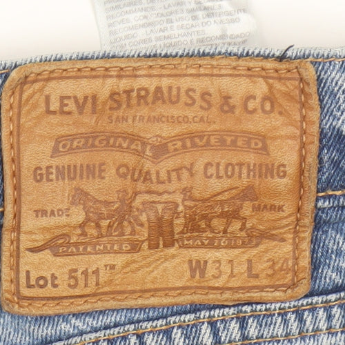 Levi's 511 Men's Blue Straight Slim Fit Jeans W31 L34