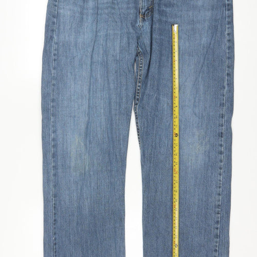 Wrangler 20X Men’s Blue Straight Fit 36x34 Denim Jeans
