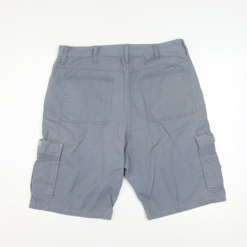 Wrangler Men’s Grey Cargo Shorts Size 34 Regular Cotton
