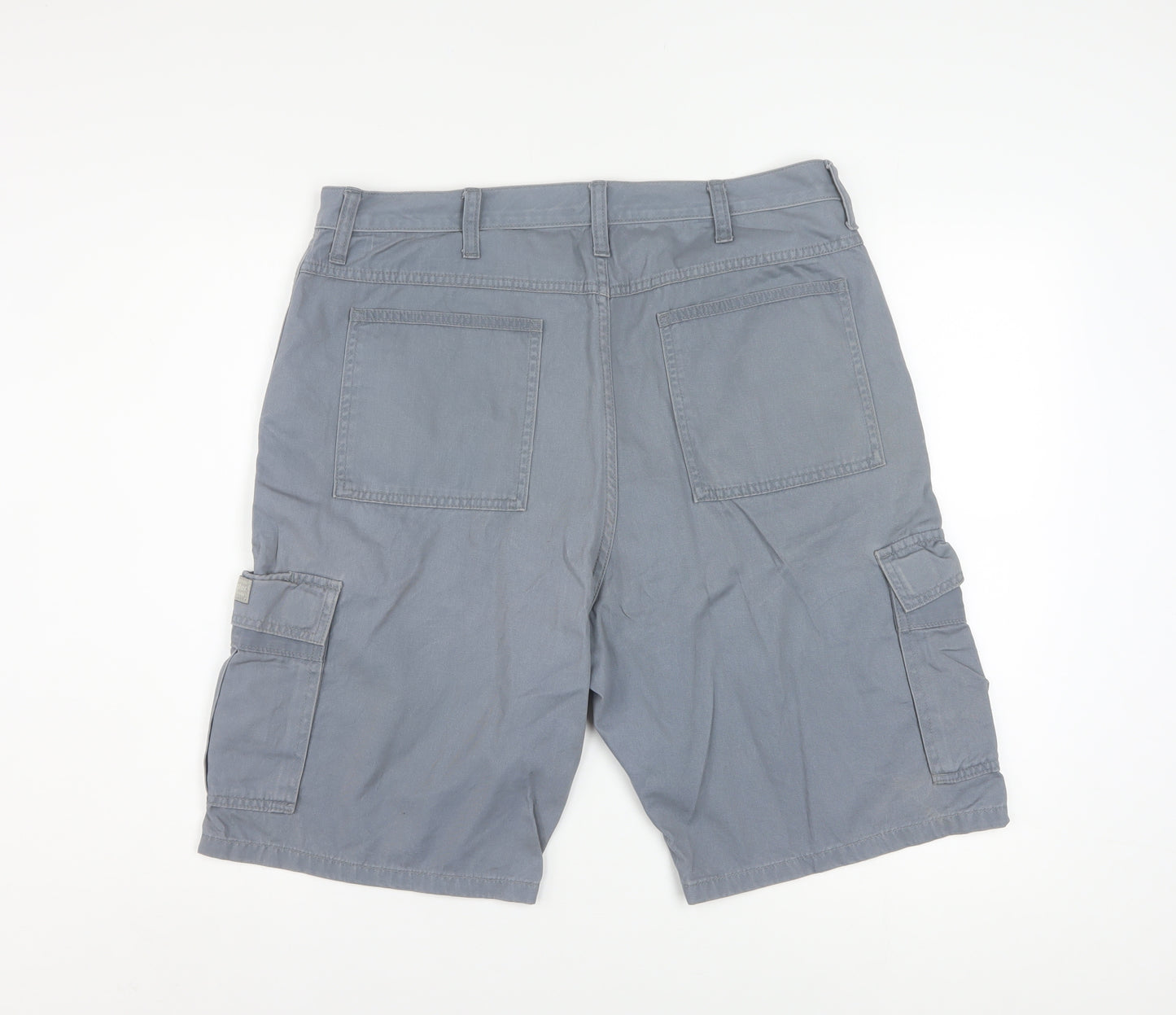 Wrangler Men’s Grey Cargo Shorts Size 34 Regular Cotton