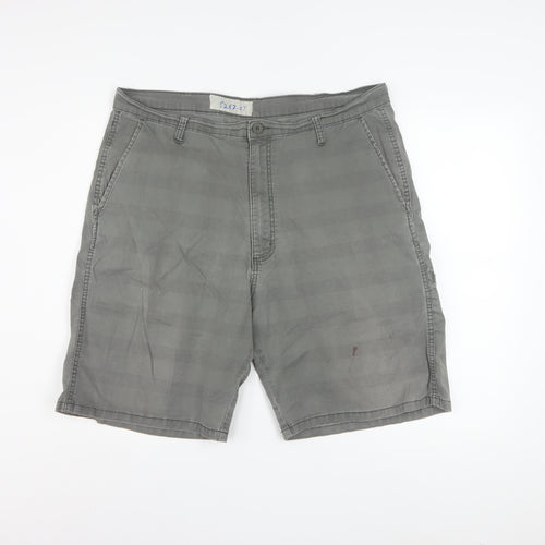 Wrangler Men's Grey Chino Shorts Size 36 Regular Fit Cotton Stretch