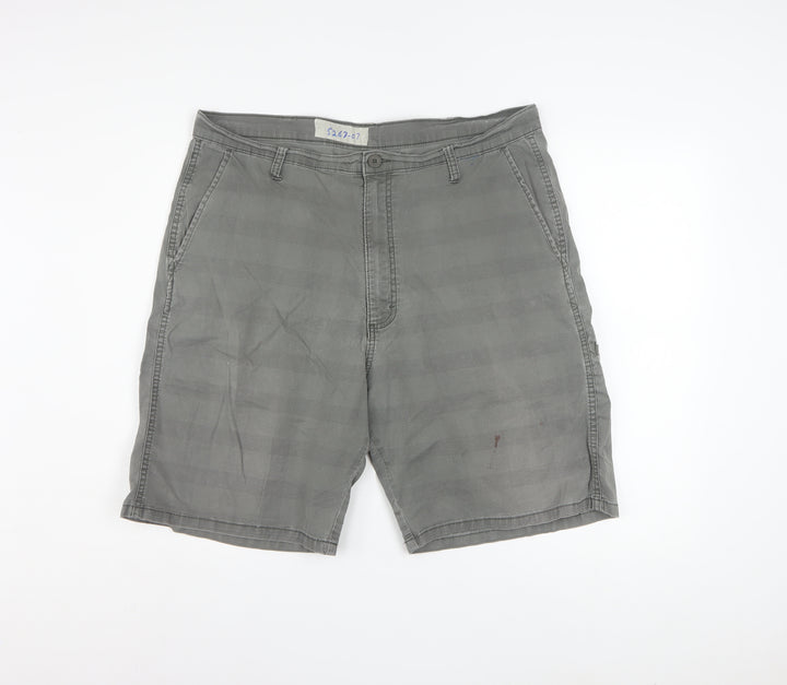 Wrangler Men's Grey Chino Shorts Size 36 Regular Fit Cotton Stretch