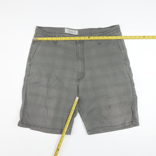 Wrangler Men's Grey Chino Shorts Size 36 Regular Fit Cotton Stretch