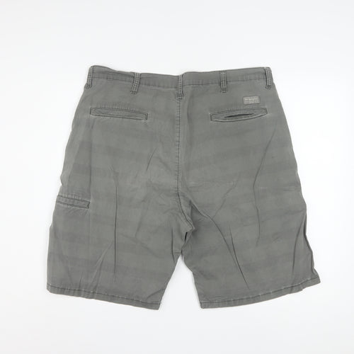 Wrangler Men's Grey Chino Shorts Size 36 Regular Fit Cotton Stretch