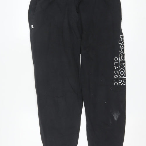 Reebok Classic Women's Black Jogger Sweatpants Size M Cotton Blend