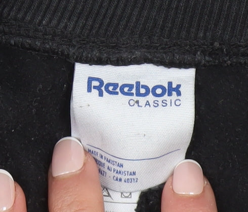 Reebok Classic Women's Black Jogger Sweatpants Size M Cotton Blend
