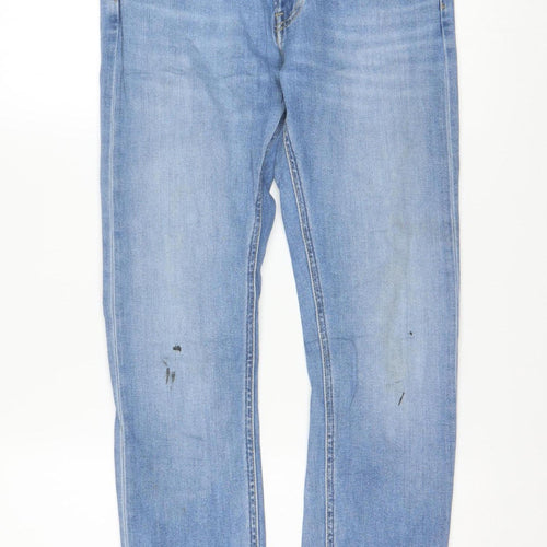 Lee Mens Blue Luke Slim Fit Jeans W29 L32 Denim 5-Pocket