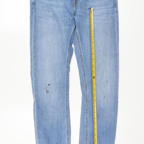 Lee Mens Blue Luke Slim Fit Jeans W29 L32 Denim 5-Pocket