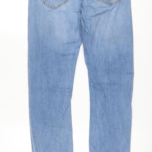 Lee Mens Blue Luke Slim Fit Jeans W29 L32 Denim 5-Pocket