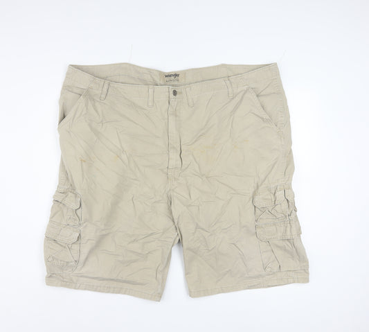 Wrangler Men's Beige Cargo Shorts Size 48 Cotton Casual