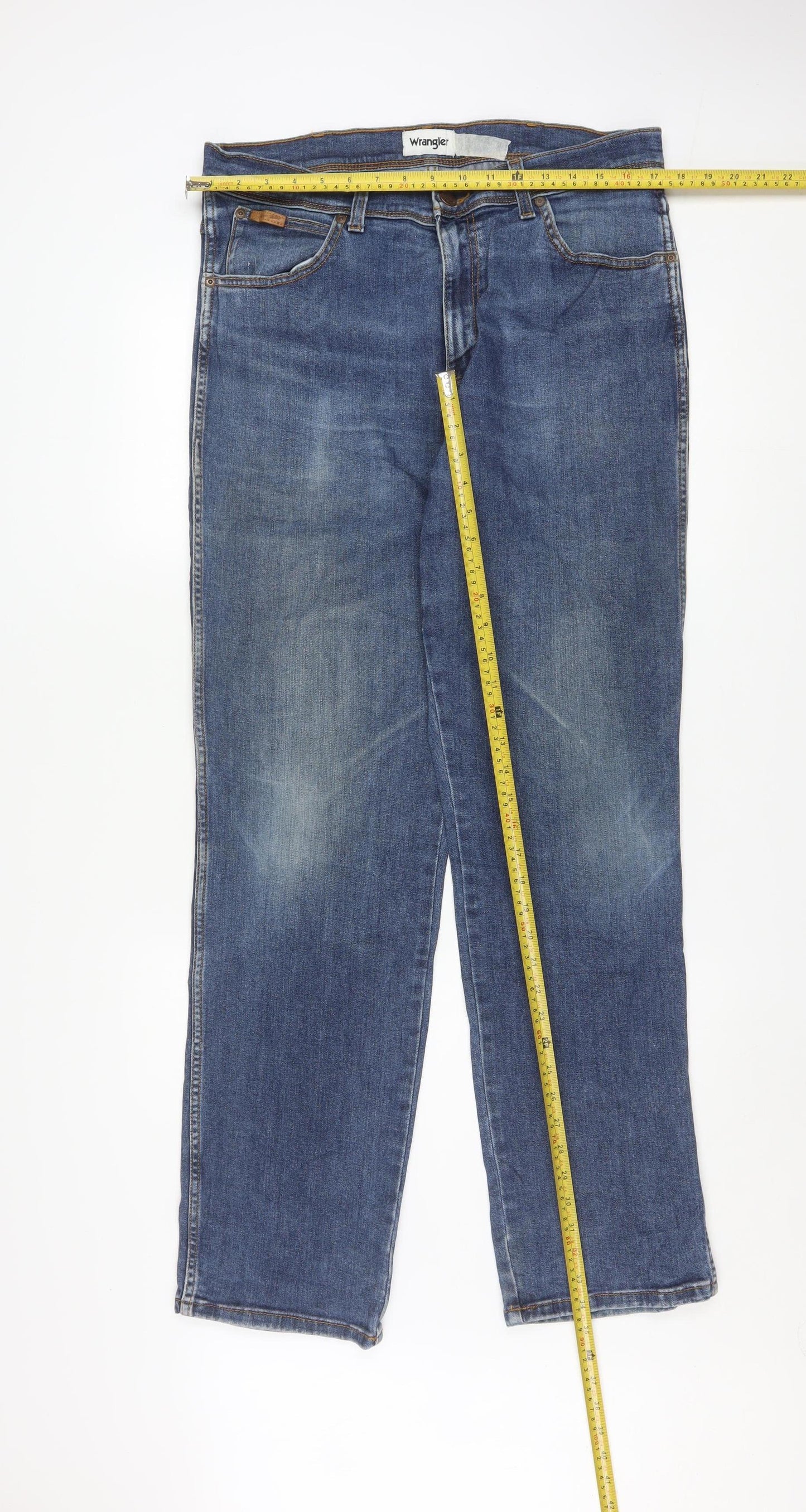 Wrangler Men's Blue Straight Texas Jeans W36 L34 Regular Fit