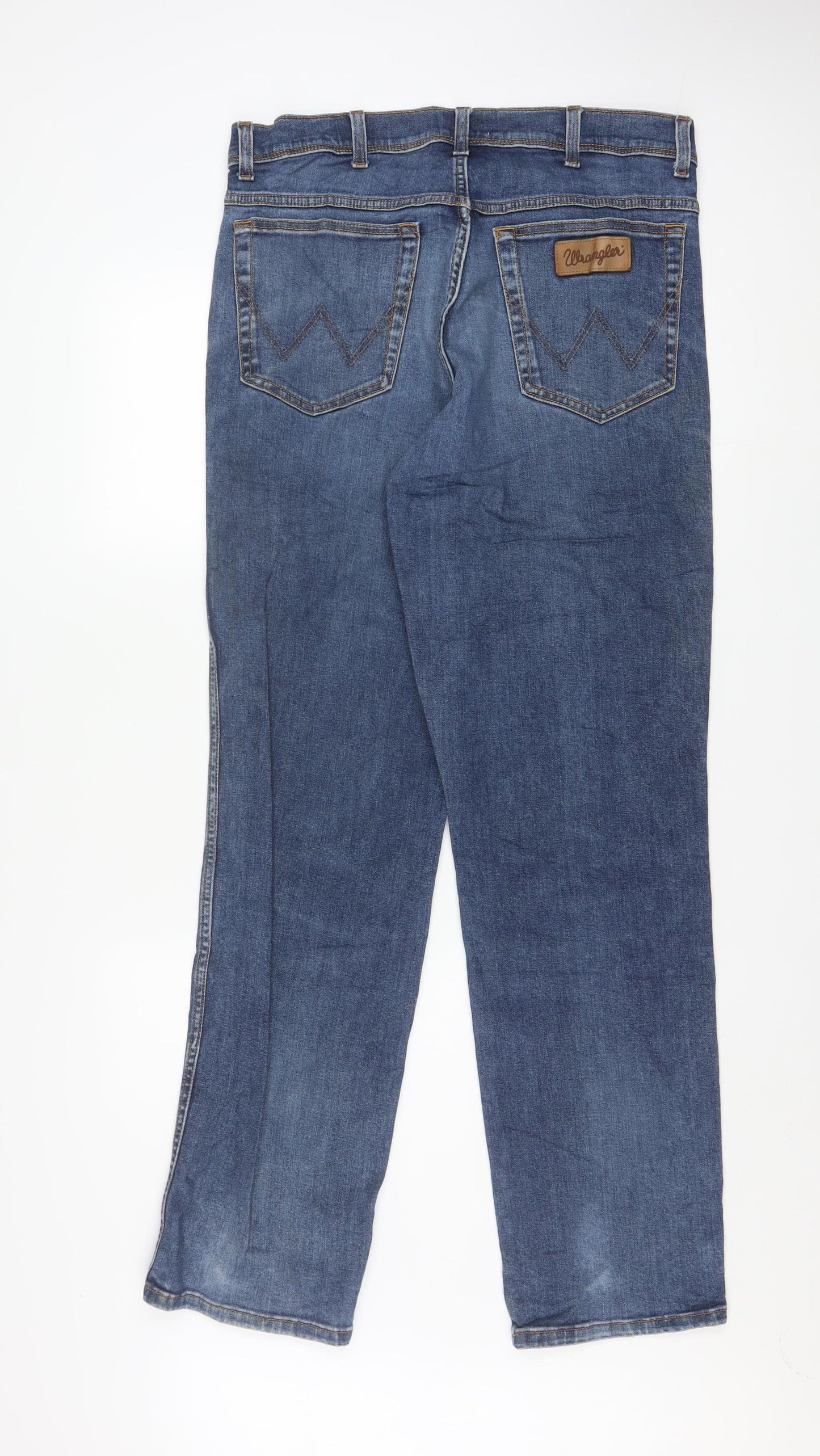 Wrangler Men's Blue Straight Texas Jeans W36 L34 Regular Fit