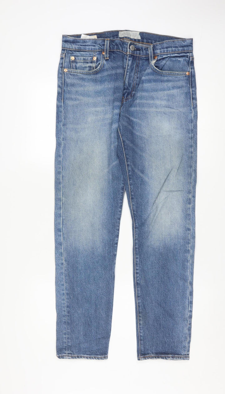Levi Strauss Men's Blue Hi-Ball Straight Leg Jeans 30L Regular Fit Denim