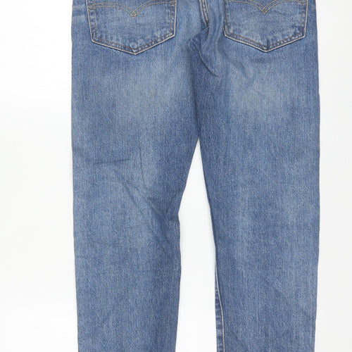 Levi Strauss Men's Blue Hi-Ball Straight Leg Jeans 30L Regular Fit Denim