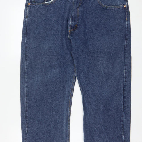 Levi's Men's Blue 505 Straight Fit Denim Jeans W40 L30