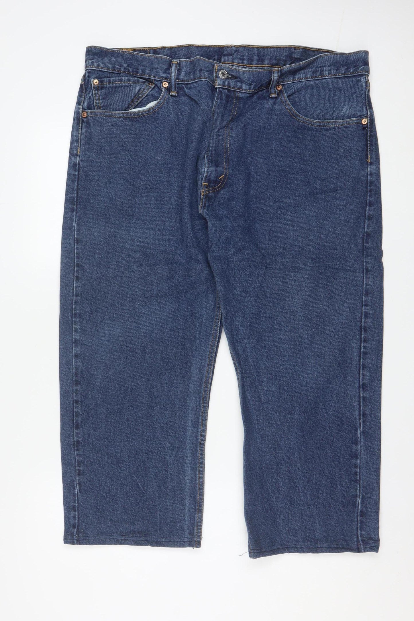 Levi's Men's Blue 505 Straight Fit Denim Jeans W40 L30