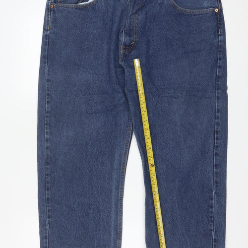 Levi's Men's Blue 505 Straight Fit Denim Jeans W40 L30