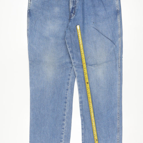 Wrangler Men's Blue Regular Fit Straight Jeans W38 L30
