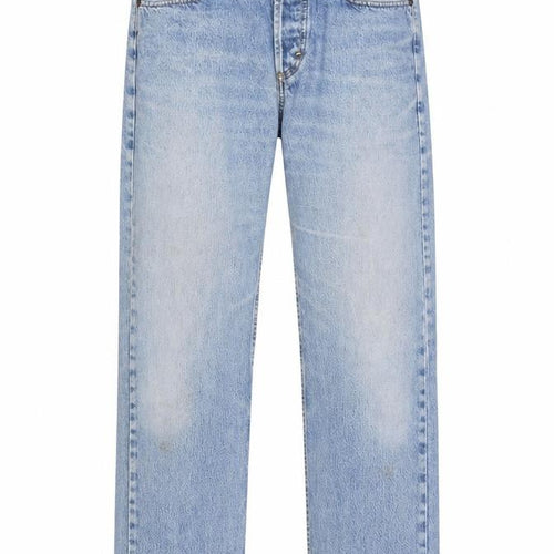 Lee Men's Blue 33x30 Straight Leg Denim Jeans Retro Style