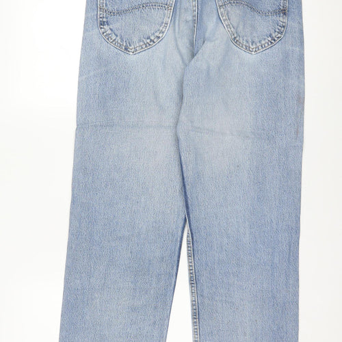 Lee Men's Blue 33x30 Straight Leg Denim Jeans Retro Style