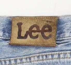 Lee Men's Blue 33x30 Straight Leg Denim Jeans Retro Style