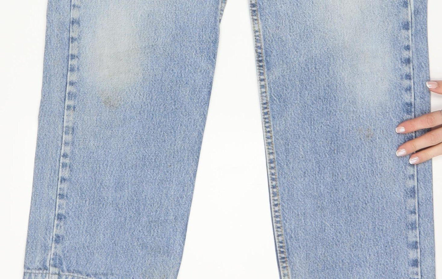 Lee Men's Blue 33x30 Straight Leg Denim Jeans Retro Style