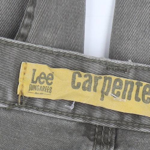 Lee Men's Grey Carpenter Straight Fit Denim Jeans 38x34