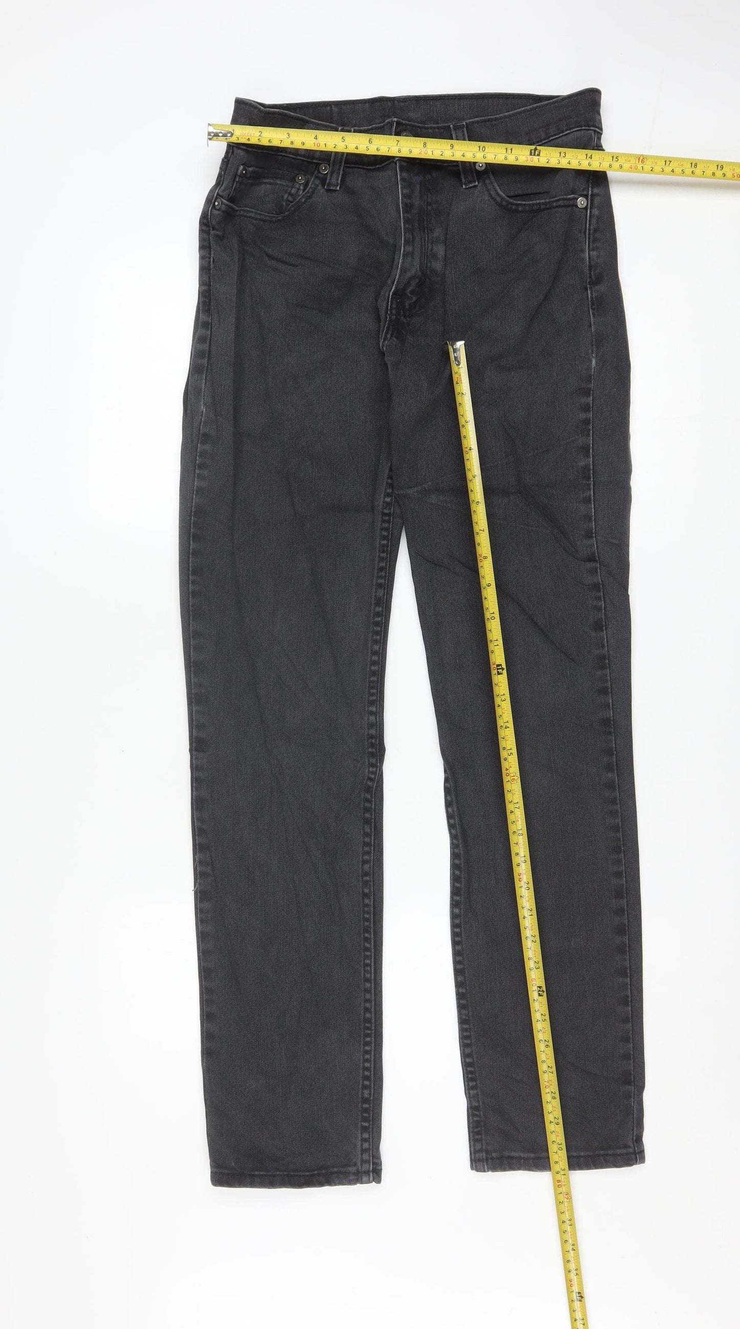 Levi's 511 Men's Black Slim Fit Denim Jeans 32W 32L Straight Leg