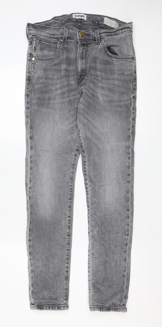 Wrangler Men's Grey Slim Skinny Jeans W30 L32 Denim