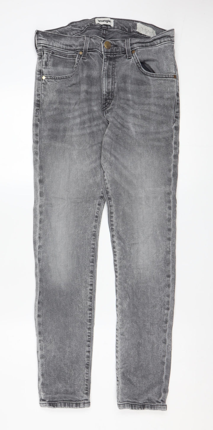 Wrangler Men's Grey Slim Skinny Jeans W30 L32 Denim