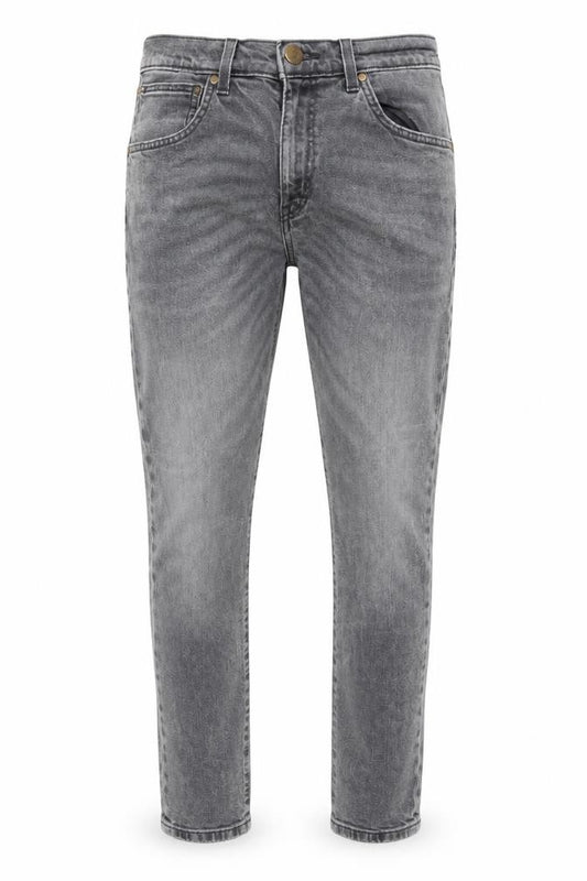 Front view of Wrangler Men's Grey Slim Skinny Jeans W30 L32 Denim