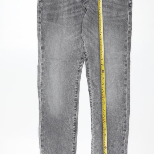 Wrangler Men's Grey Slim Skinny Jeans W30 L32 Denim