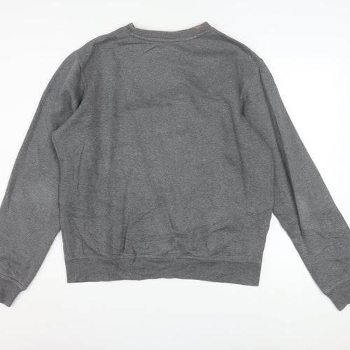 Nike Men's Grey Crew Neck Pullover Sweatshirt Size M