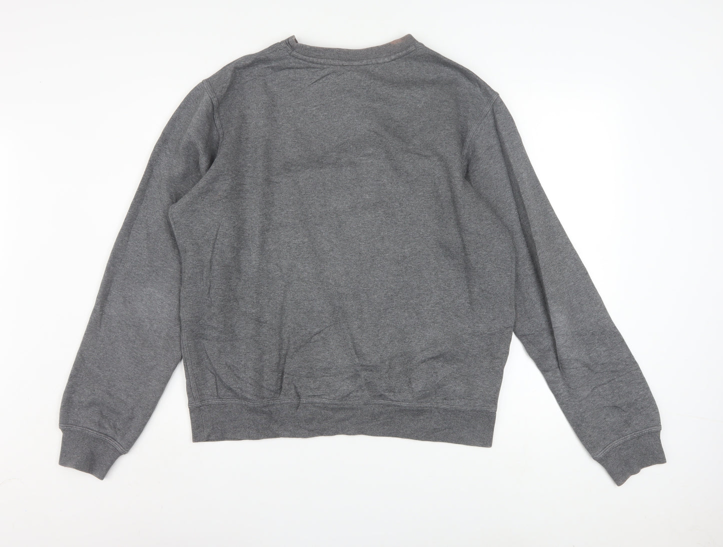 Nike Men's Grey Crew Neck Pullover Sweatshirt Size M