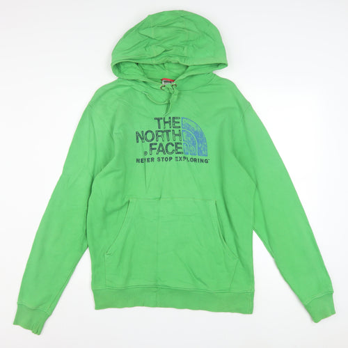 The North Face Men's Green Pullover Hoodie M Graphic Outdoor