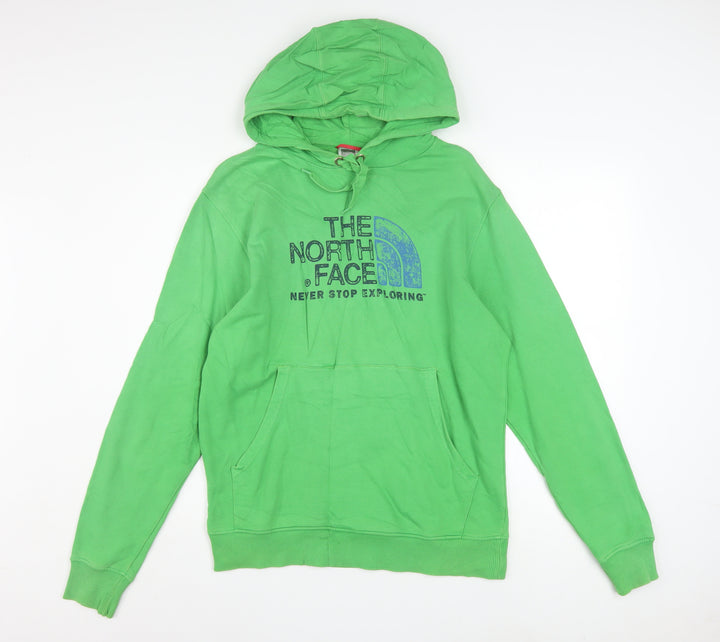 The North Face Men's Green Pullover Hoodie M Graphic Outdoor