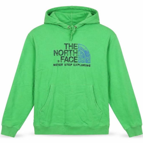 The North Face Men's Green Pullover Hoodie M Graphic Outdoor