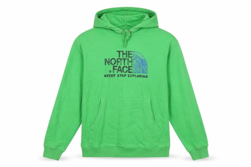 The North Face Men's Green Pullover Hoodie M Graphic Outdoor