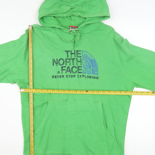 The North Face Men's Green Pullover Hoodie M Graphic Outdoor