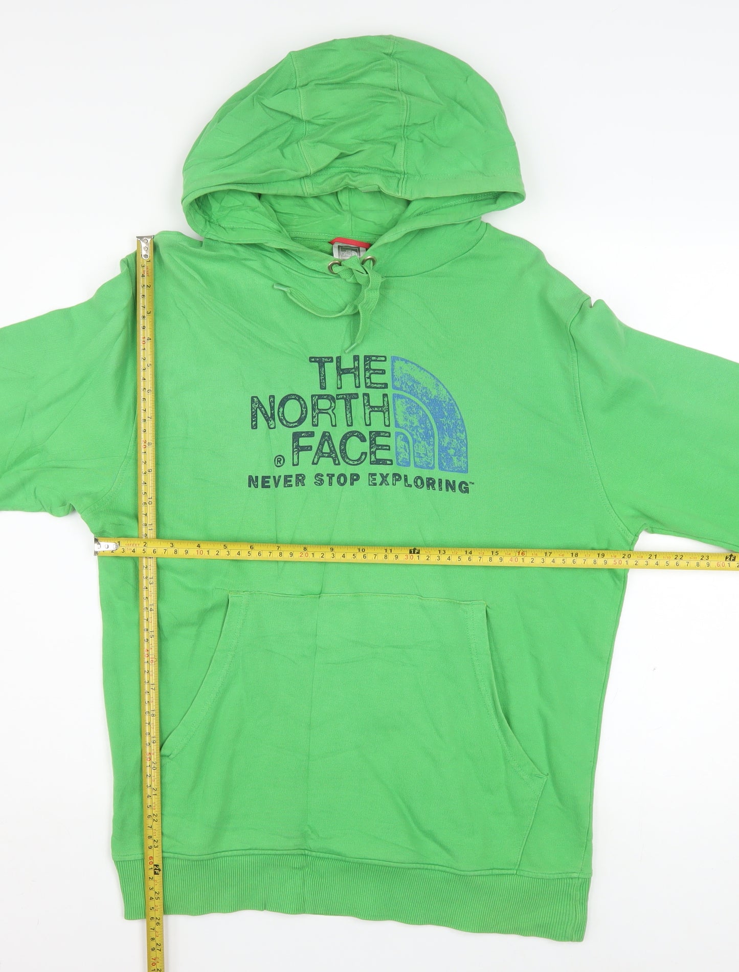 The North Face Men's Green Pullover Hoodie M Graphic Outdoor