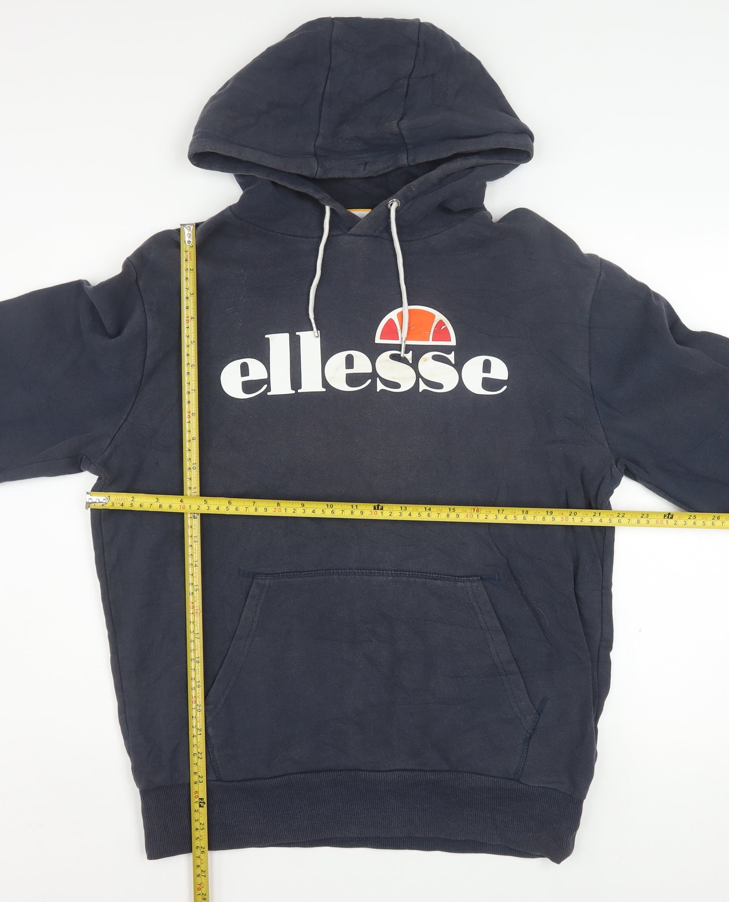Ellesse Men's Blue Pullover Hoodie L Sports Graphic Fleece