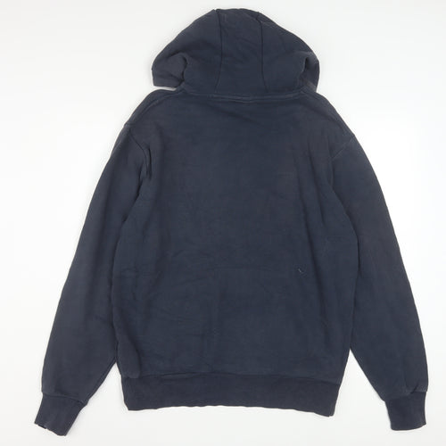 Ellesse Men's Blue Pullover Hoodie L Sports Graphic Fleece